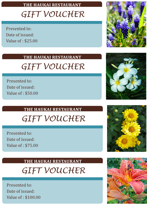 gift voucher